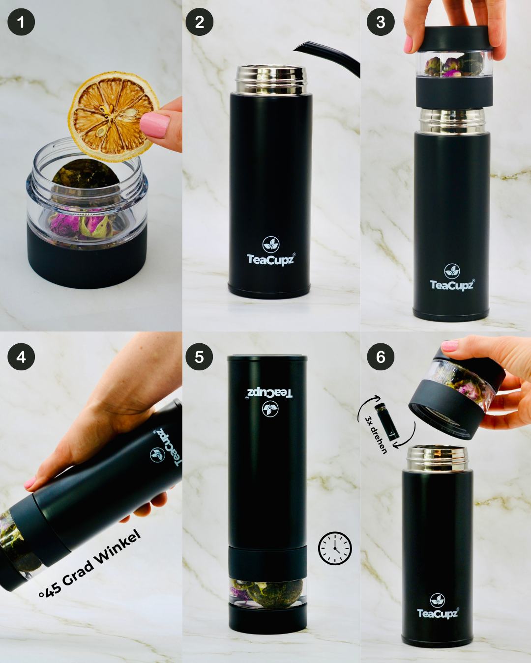 Starter-Set Duo | Schwarz (Glas) – Perfekter Start in dein Tee-Ritual