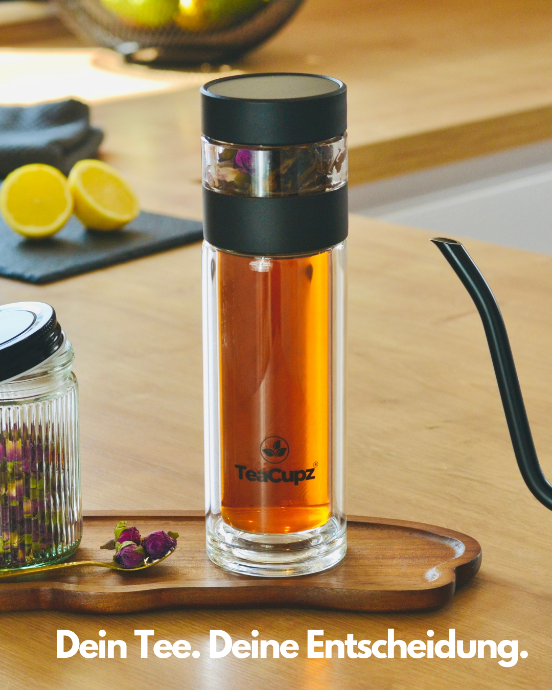 Starter-Set Duo | Schwarz (Glas) – Perfekter Start in dein Tee-Ritual