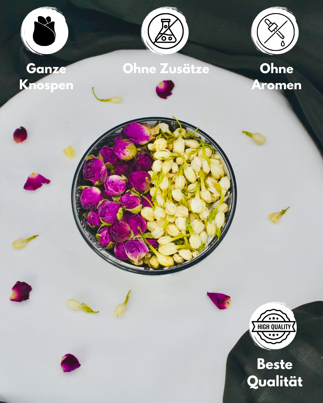 Grüner Tee (Pu Erh) | mit Rosen und Jasmin