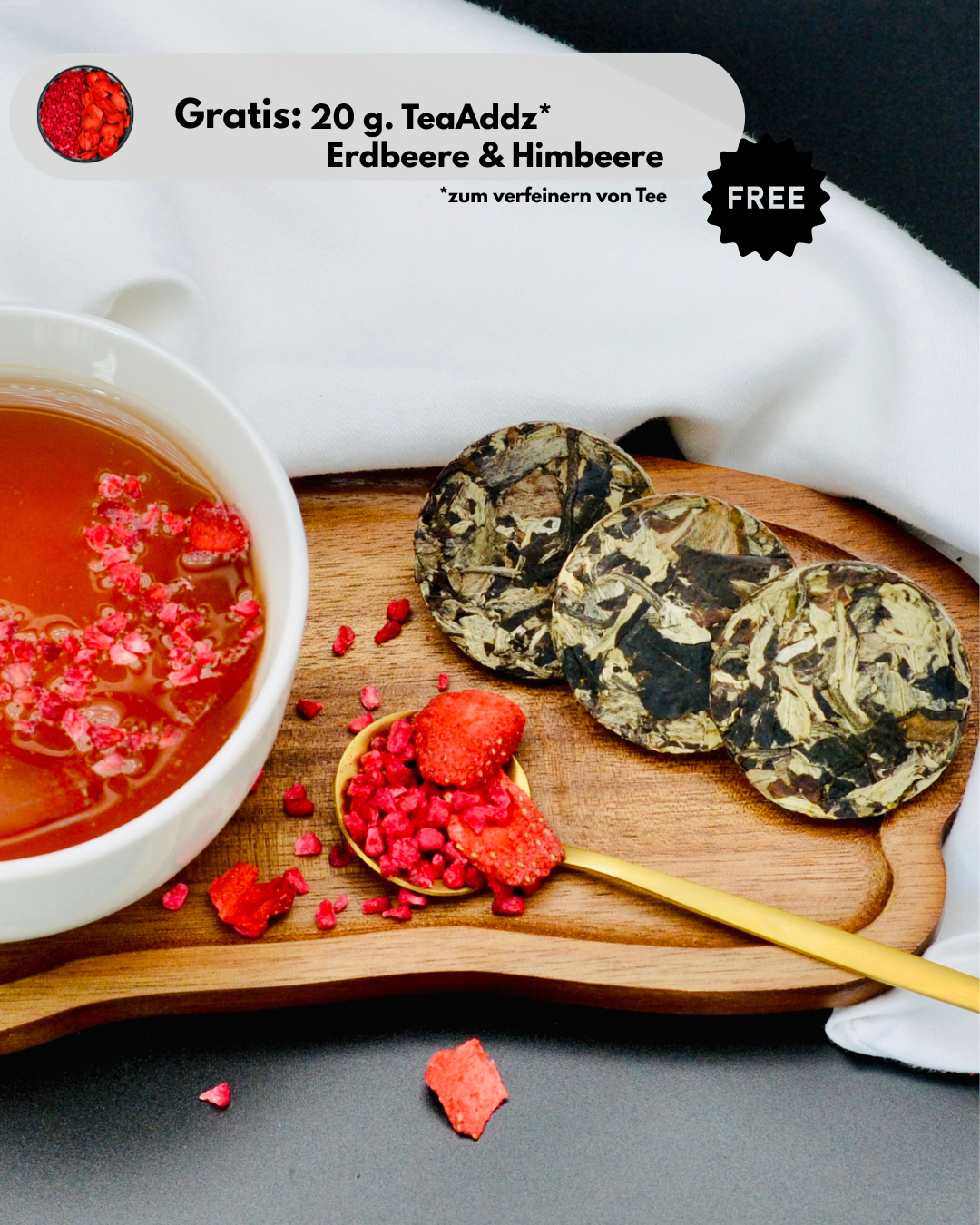 Oolong Tee | mit Erdbeeren & Himbeeren