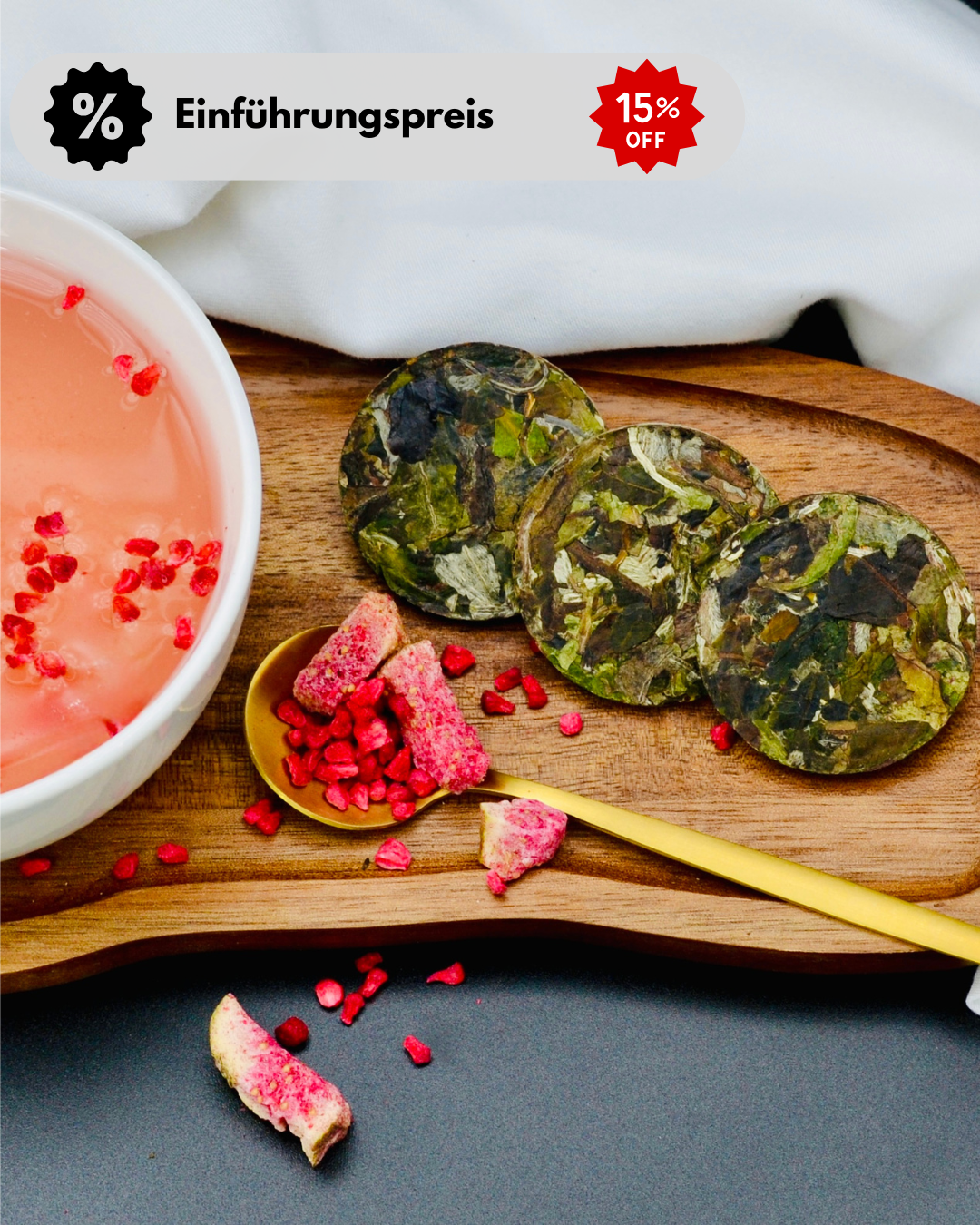 Weißer Tee | mit Himbeere & Feige