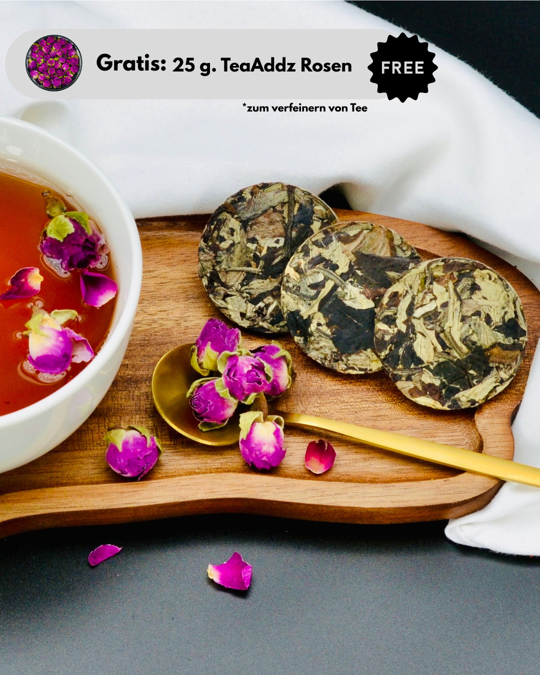 Oolong Tee | mit Rosen