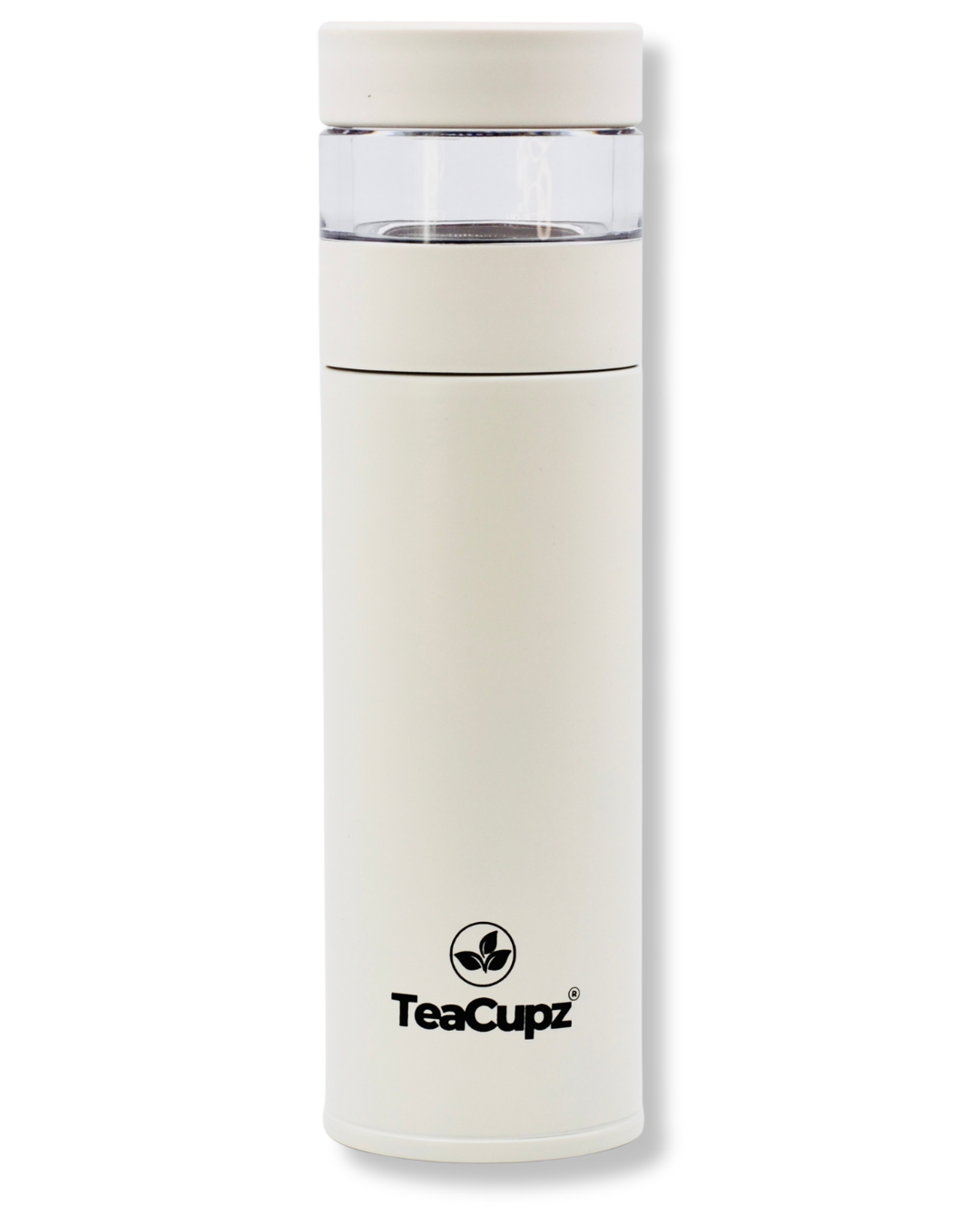 Design-Teeflasche | Edelstahl (Weiß)