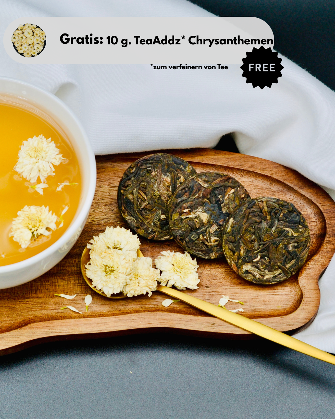 Grüner Tee (Pu Erh) | mit Chrysanthemen